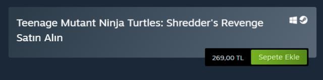 Teenage Mutant Ninja Turtles ilk haftadan 1 milyon satışa ulaştı! Steam fiyatı ise yüzde 572 zamlandı