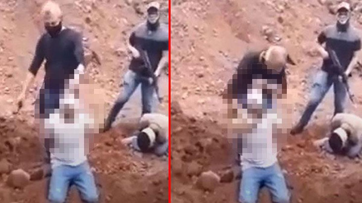 Tüyleri diken diken eden anlar! Bağladıkları 3 adamı böyle infaz ettiler