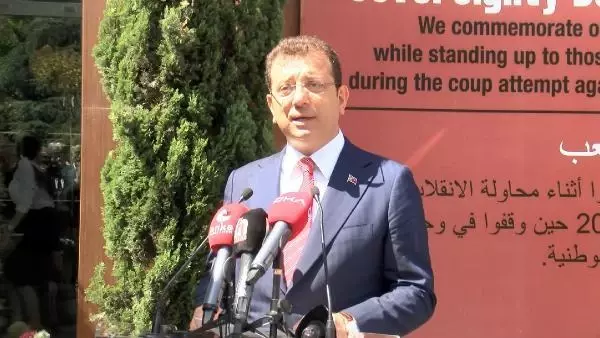 İBB Başkanı İmamoğlu'ndan 15 Temmuz mesajı: Ne yazık ki bu tehdit henüz kalkmamıştır İBB Başkanı İmamoğlu'ndan 15 Temmuz mesajı: Ne yazık ki bu tehdit henüz kalkmamıştır
