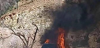 Son dakika haberi... Marmaris'te araç yangını