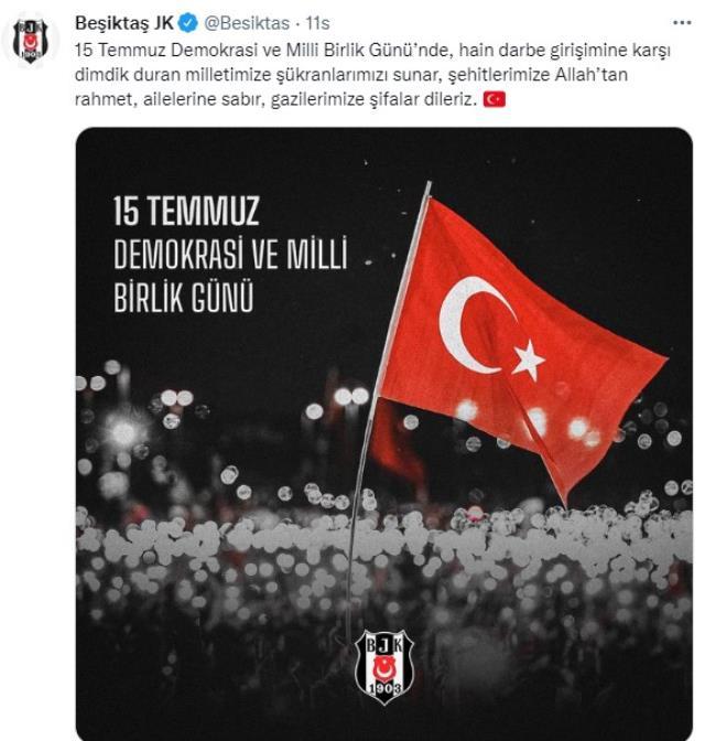 O kara gece yaşanalı 6 yıl oldu! Süper Lig devleri 15 Temmuz'u unutmadı