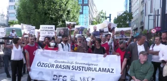Basın Meslek Örgütleri Diyarbakır'da 16 Gazetecinin Tutuklanmasının Birinci Ayında Kadıköy'de Eylem Yaptı