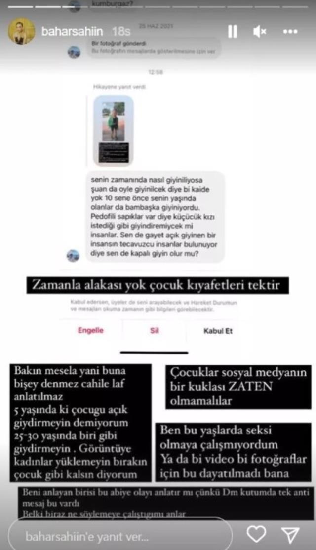 Fenomen annelere 'Çocuklarınızı kadın gibi giydirmeyin' diyen Bahar Şahin'in sözleri sosyal medyayı ikiye böldü