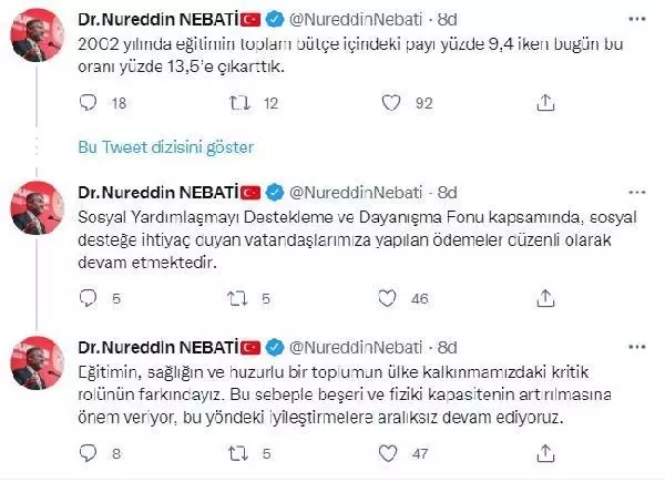 Bakan Nebati, sağlık ve eğitime yatırım yapılmadığı iddialarına rakamlarla yanıt verdi