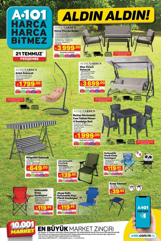 21 Temmuz A101 kataloğu: A101'e gelen ürünler! A101 bu hafta katalog ürünleri neler? A101'e gelecek ürünler ve A101 fiyat listesi...