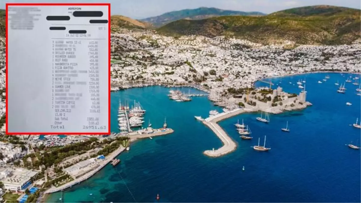 Bodrum'daki bir restoranda ödenen 27 bin liralık hesap gündem oldu
