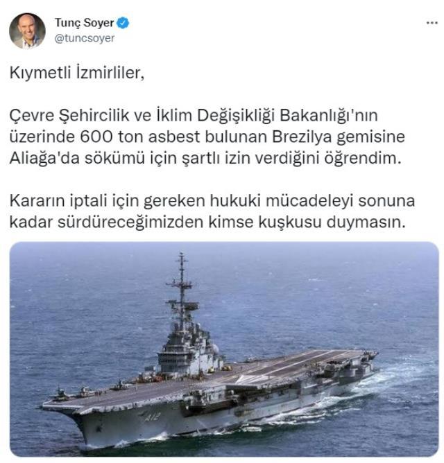 İzmir Aliağa'da sökülecek 'Asbestli gemi' sosyal medyayı ayağa kaldırdı: Tüm Türkiye zehirlenebilir İzmir Aliağa'da sökülecek 'Asbestli gemi' sosyal medyayı ayağa kaldırdı: Tüm Türkiye zehirlenebilir