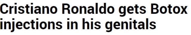 Yok artık Ronaldo! Süper yıldızın cinsel organını büyüttürmesi hayranlarında deprem etkisi yarattı