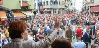 Giresun'da esnafı ziyaret eden Akşener'den fındık fiyatı önerisi: En az 74 lira olmalı