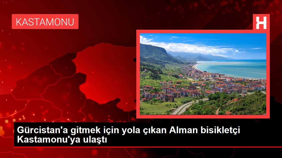Gürcistan'a gitmek için yola çıkan Alman bisikletçi Kastamonu'ya ulaştı