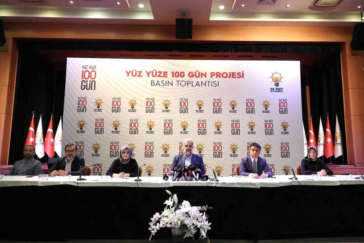 AK Parti İstanbul İl Başkanlığının 'Yüz Yüze 100 Gün' programı tanıtıldı
