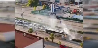 Ambulansa yol vermeyen o sürücü trafikten men edildi