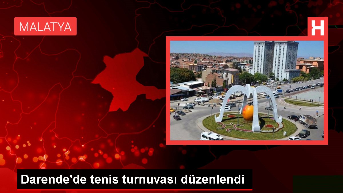 Darende'de tenis turnuvası düzenlendi