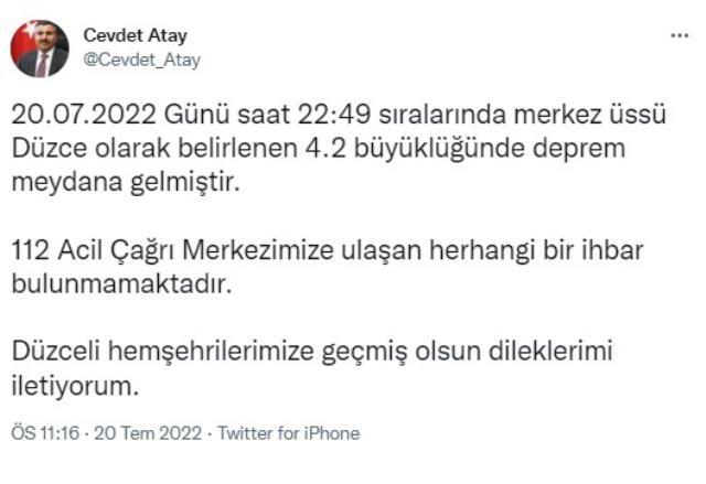 Düzce'deki deprem paniğe neden oldu! Sarsıntıdan korkan vatandaşlar iki ilde kendini sokağa attı