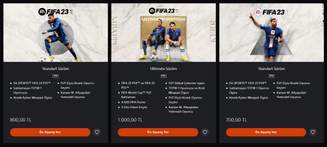 FIFA 23 konsol fiyatları cep yakıyor! Fiyatlar Bin TL'ye ulaştı FIFA 23 konsol fiyatları cep yakıyor! Fiyatlar Bin TL'ye ulaştı
