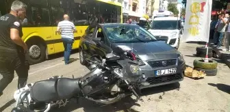 Bursa haber... Bursa'da yunus polisleri ile otomobil çarpıştı: 2 polis memuru yaralı