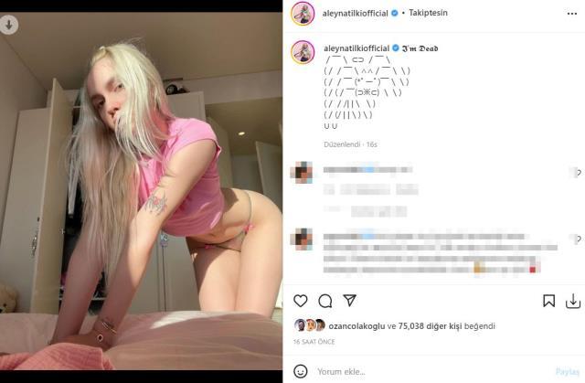 İç çamaşırlı pozu tepki çeken Aleyna Tilki 'Sahte muhafazakarlar' diyerek ateş püskürdü İç çamaşırlı pozu tepki çeken Aleyna Tilki 'Sahte muhafazakarlar' diyerek ateş püskürdü