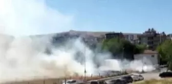 Son dakika haber | Kurumuş otluk alanda korkutan yangın