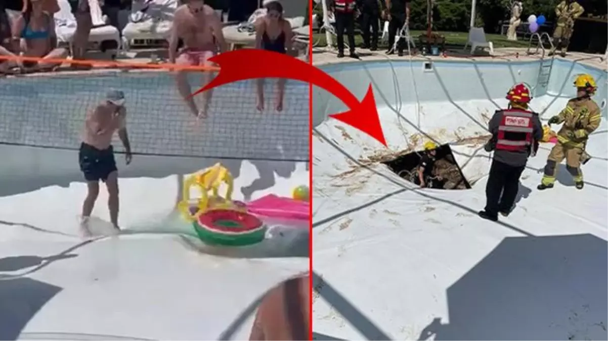 Parti sırasında tabanında açılan delikle 2 kişiyi yutan havuzun izin alınmadan yapıldığı ortaya çıktı