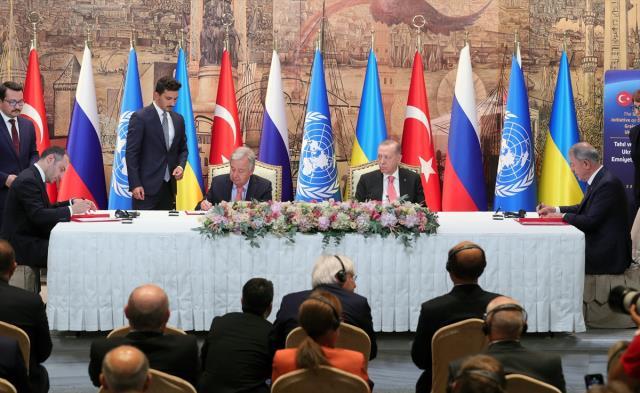 Son dakika: Türkiye ve BM'nin öncülüğünde Tahıl koridoru anlaşması imzalandı! Denetim İstanbul'da kurulacak merkezde yapılacak