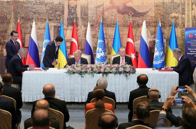Son dakika: Türkiye ve BM'nin öncülüğünde Tahıl koridoru anlaşması imzalandı! Denetim İstanbul'da kurulacak merkezde yapılacak