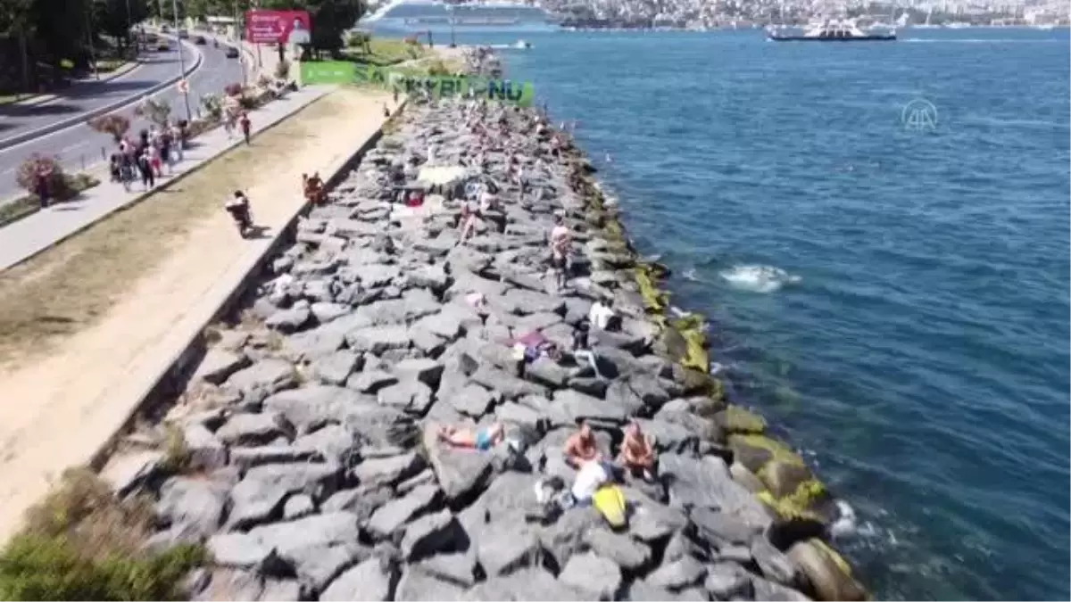 (DRON) - Sahillerde hafta sonu yoğunluğu
