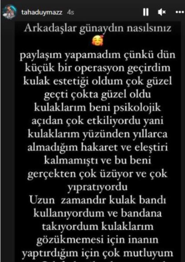 Estetikle bambaşka birine dönüşen fenomen Taha Duymaz, kulaklarını da yaptırdı! İşte son hali