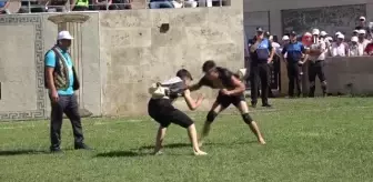 Hatay'da Türkiye Aba Güreşi Şampiyonası müsabakaları başladı