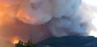 Son dakika haberi... Orman yangınına müdahale ediliyor (2)