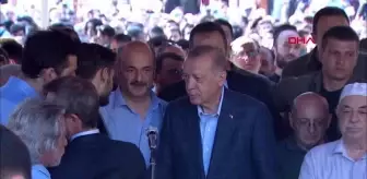 CUMHURBAŞKANI ERDOĞAN YAZAR RASİM ÖZDENÖREN'İN CENAZE TÖRENİNE KATILDI