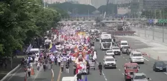 Filipinler Devlet Başkanı Marcos Jr, 'Ulusun Durumu Konuşması' sırasında protesto edildi
