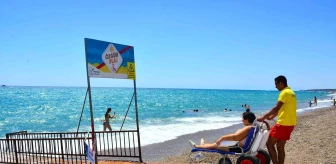 Manavgat'ta engelli vatandaşlara 'Özgür Plaj' ayrıcalığı
