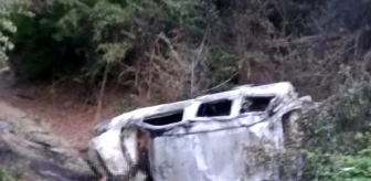 Son dakika haberleri | Şarampole yuvarlanan aracın sürücüsü yanarak hayatını kaybetti