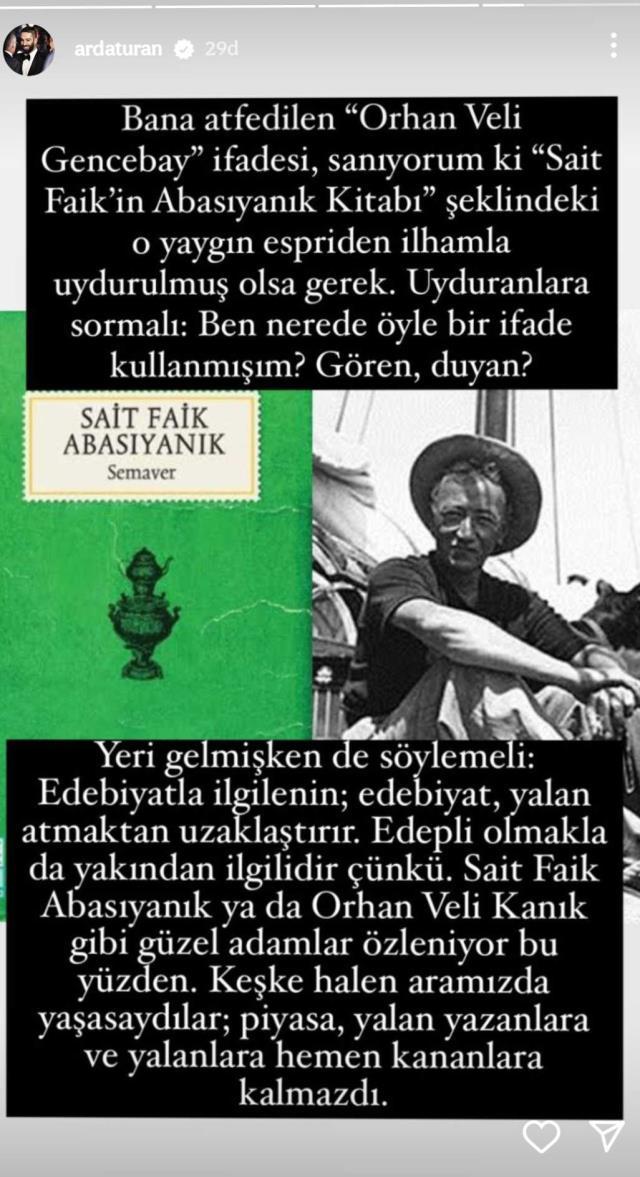 Sosyal medya sabahtan beri yıkılıyordu! Arda Turan, 'Orhan Veli Gencebay' paylaşımlarına tepki gösterdi