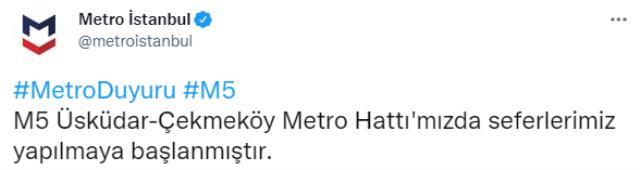 Üsküdar-Çekmeköy metro hattındaki arıza İstanbul'da hayatı felç etti