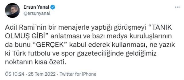 Yılmaz Vural, Fenerbahçe'nin eski futbolcusu Adil Rami'nin skandal prim iddiasına karşı sessizliği bozdu