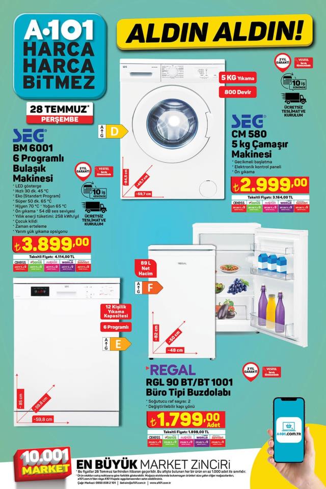 28 Temmuz A101 kataloğu: A101'e gelen ürünler! A101 bu hafta katalog ürünleri neler? A101'e gelecek ürünler ve A101 fiyat listesi!