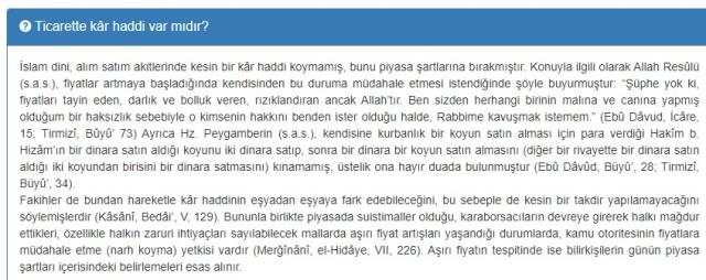 Diyanet 'Fiyatları tayin eden, darlık ve bolluk veren Allah'tır' fetvası nedir?