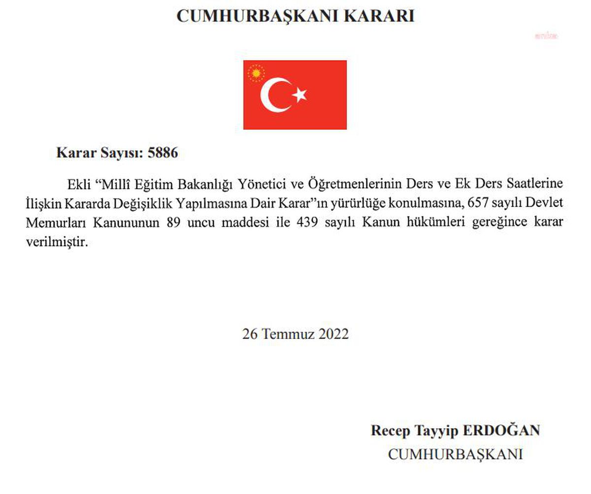 Ücretli Öğretmenlere Ek Ders Ücreti Resmi Gazete'de Yayımlandı