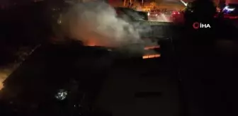 Avcılar'da geri dönüşüm fabrikasında korkutan yangın