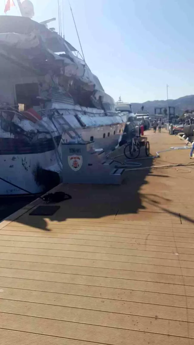 Bodrum'da uyuşturucu taşıdığı öne sürülen lüks yat, Yunan karasularına kaçmaya çalışırken ateş açılarak durduruldu