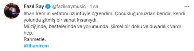 İlhan İrem'in ani ölümü sanat dünyasını yasa boğdu