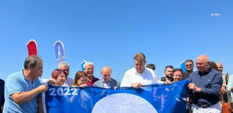 İzmir haberleri | Seferihisar Akarca Plajı'na 4 Yıl Sonra Mavi Bayrak Verildi