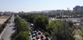 Eskişehir gündem haberleri... Eskişehir'de KPSS nedeniyle yoğun trafik oluştu