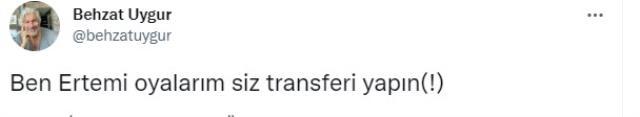 Galatasaray taraftarlığıyla bilinen usta tiyatrocu Behzay Uygur'dan, ünlü spiker Ertem Şener'e olay gönderme Galatasaray taraftarlığıyla bilinen usta tiyatrocu Behzay Uygur'dan, ünlü spiker Ertem Şener'e olay gönderme