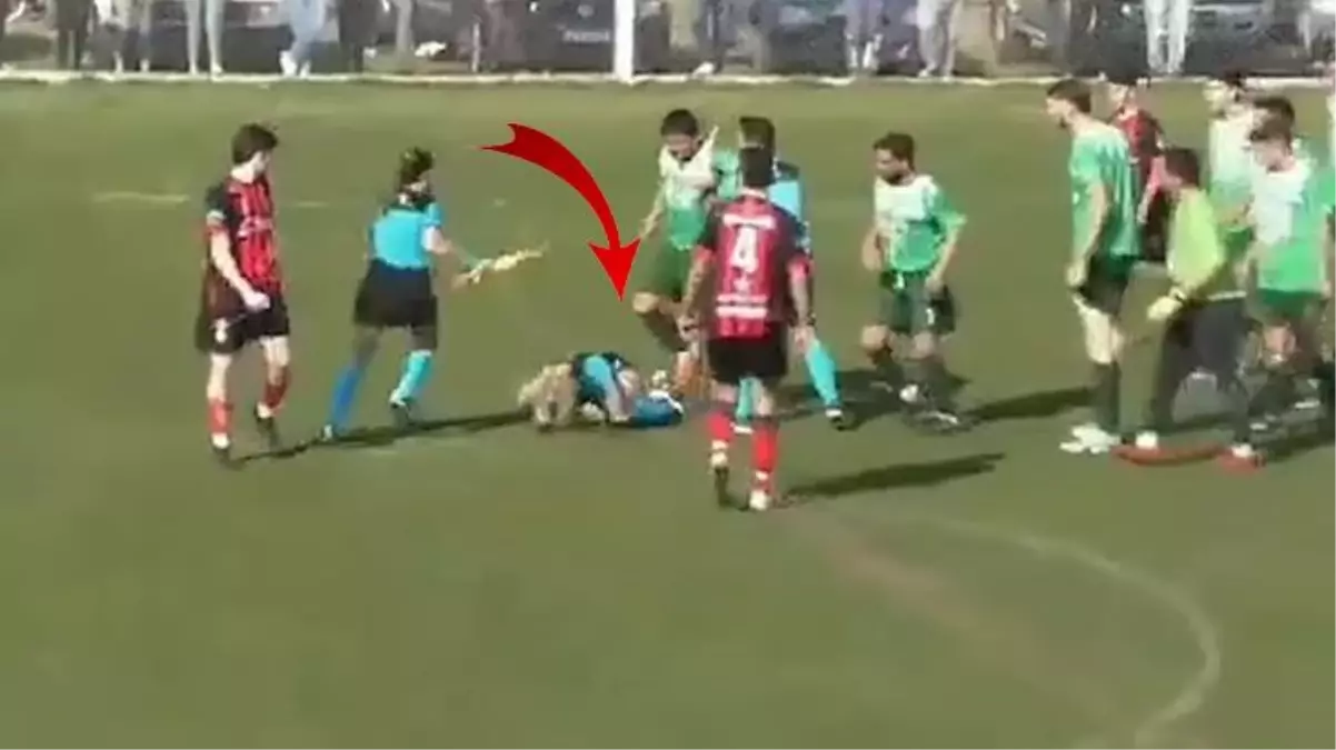 Arjantin'de öfkeli futbolcu kadın hakemi yumruklayıp hastanelik etti