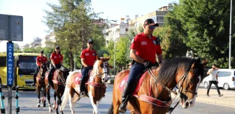Son dakika haberi: Atlı polisler Gaziantep'te devriye attı