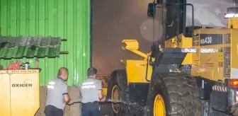 Çiftliğin deposunda yangın çıktı