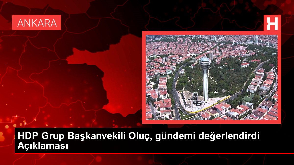 HDP Grup Başkanvekili Oluç, gündemi değerlendirdi Açıklaması