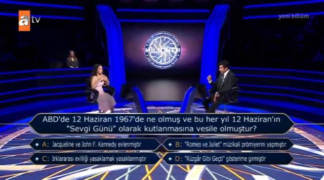 (ABD'de 12 Haziran 1967'de ne olmuş...) Kim Milyoner Olmak İster 3 Ağustos Sorusu Cevabı Nedir? Kim Milyoner Olmak İster 50 Bin TL'lik soru!